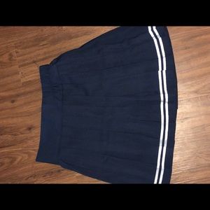 Pleated Skirt - Navy